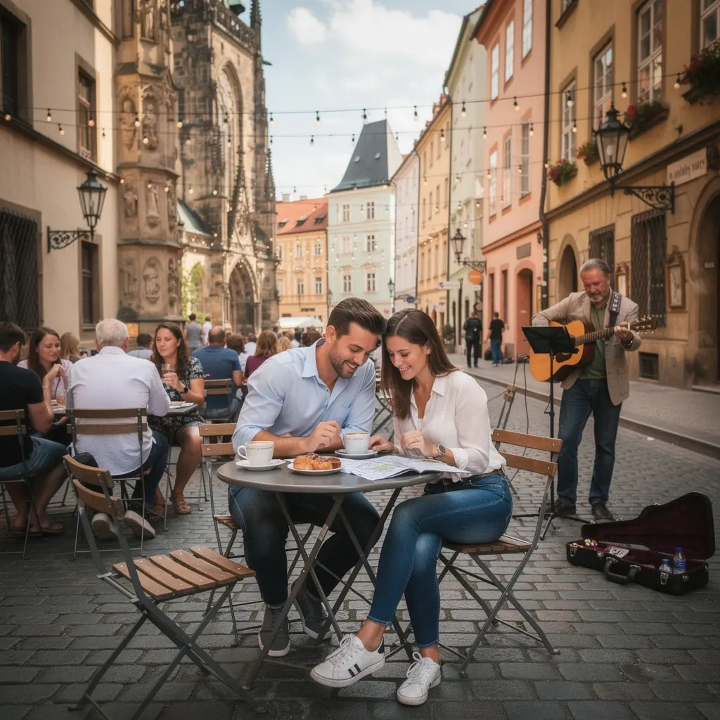 Auta s prázdnou střešními boxy, připravená na dobrodružství v české přírodě.